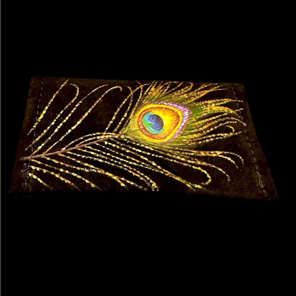 Business card hand painted by Colorado artist never used